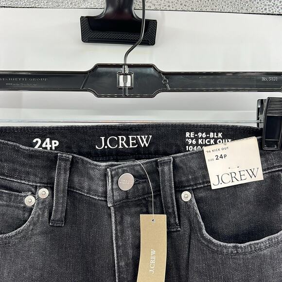 J. Crew Women's 96 Kick Out Jeans - Black Wash - 24P - New with tags - Picture 4 of 7